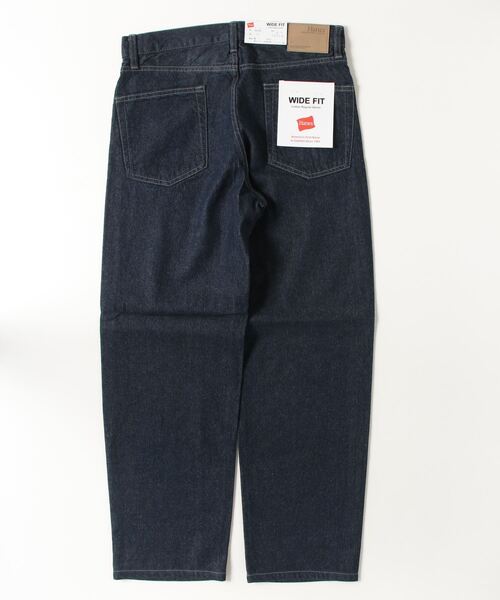 HANES(ヘインズ)の「【HANES/ヘインズ】ワイドフィットストレート ジーンズ / デニムパンツ(デニムパンツ・メンズ・インディゴブルー/ブルー/ライトブルー・S/M/L/LL)」の4枚目の写真