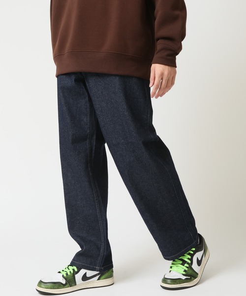 HANES(ヘインズ)の「【HANES/ヘインズ】ワイドフィットストレート ジーンズ / デニムパンツ(デニムパンツ・メンズ・インディゴブルー/ブルー/ライトブルー・S/M/L/LL)」の3枚目の写真
