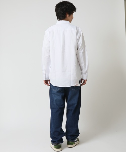 HANES(ヘインズ)の「【HANES/ヘインズ】ワイドフィットストレート ジーンズ / デニムパンツ(デニムパンツ・メンズ・インディゴブルー/ブルー/ライトブルー・S/M/L/LL)」の10枚目の写真
