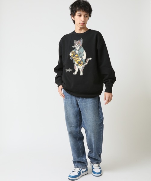 HANES(ヘインズ)の「【HANES/ヘインズ】ワイドフィットストレート ジーンズ / デニムパンツ(デニムパンツ・メンズ・インディゴブルー/ブルー/ライトブルー・S/M/L/LL)」の11枚目の写真