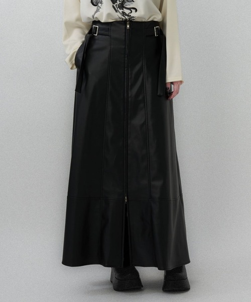 HARE（ハレ）の「ハイショクステッチフレアスカート(HARE)（スカート・レディース・ボルドー/ブラック・FREE）」の20枚目の写真