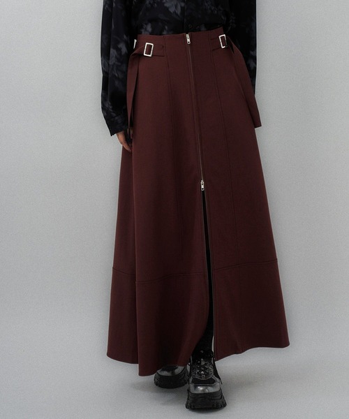 HARE（ハレ）の「ハイショクステッチフレアスカート(HARE)（スカート・レディース・ボルドー/ブラック・FREE）」の16枚目の写真