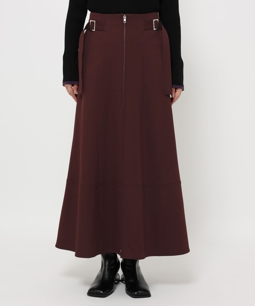 HARE（ハレ）の「ハイショクステッチフレアスカート(HARE)（スカート・レディース・ボルドー/ブラック・FREE）」の11枚目の写真