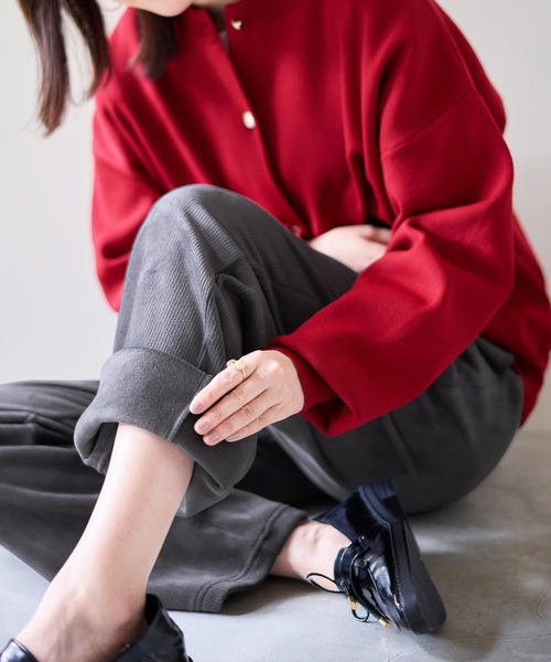 Viola e Viola(ヴィオラエヴィオラ)の「毛布のような温かさ 楽ぽか裏ファーフレアーパンツ(その他パンツ・レディース・ブラック/モカ/チャコール・LL/L/M)」の9枚目の写真