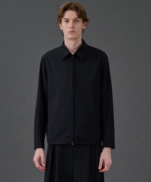 UNITED TOKYO(ユナイテッドトウキョウ)の「CLEAR WOOL ジップブルゾン(ブルゾン・メンズ・ブラック/グレイッシュベージュ・1/2)」の3枚目の写真