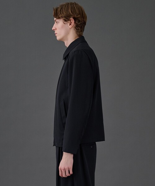 UNITED TOKYO(ユナイテッドトウキョウ)の「CLEAR WOOL ジップブルゾン(ブルゾン・メンズ・ブラック/グレイッシュベージュ・1/2)」の5枚目の写真