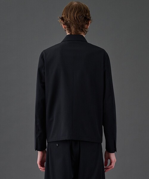 UNITED TOKYO(ユナイテッドトウキョウ)の「CLEAR WOOL ジップブルゾン(ブルゾン・メンズ・ブラック/グレイッシュベージュ・1/2)」の4枚目の写真