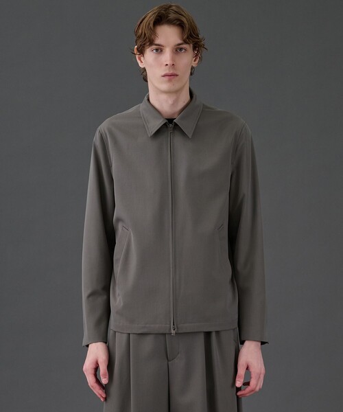 UNITED TOKYO(ユナイテッドトウキョウ)の「CLEAR WOOL ジップブルゾン(ブルゾン・メンズ・ブラック/グレイッシュベージュ・1/2)」の7枚目の写真