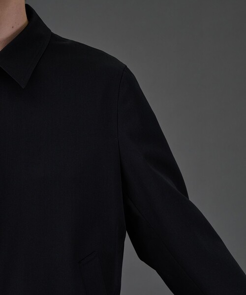 UNITED TOKYO(ユナイテッドトウキョウ)の「CLEAR WOOL ジップブルゾン(ブルゾン・メンズ・ブラック/グレイッシュベージュ・1/2)」の12枚目の写真