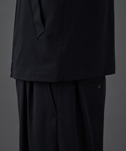 UNITED TOKYO(ユナイテッドトウキョウ)の「CLEAR WOOL ジップブルゾン(ブルゾン・メンズ・ブラック/グレイッシュベージュ・1/2)」の14枚目の写真