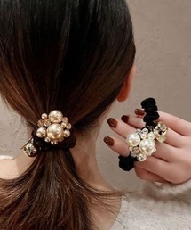 LETee（レティー）の「パール＆ストーン付シュシュ（シュシュ）」