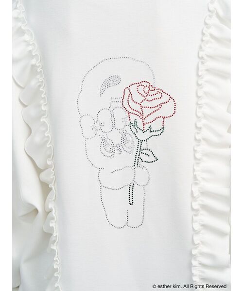 jouetie（ジュエティ）の「【Esther Bunny×jouetie】フリルプルオーバー スウェット トレーナー（スウェット・レディース・グレー/オフホワイト・MEDIUM）」の11枚目の写真