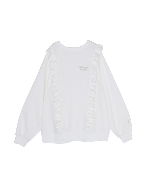 jouetie（ジュエティ）の「【Esther Bunny×jouetie】フリルプルオーバー スウェット トレーナー（スウェット・レディース・グレー/オフホワイト・MEDIUM）」の19枚目の写真