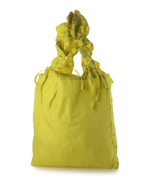CACHELLIE（カシェリエ）の「GATHER RIBBON TOTE（トートバッグ・レディース・イエロー/ベージュ/ミント/グレー・FREE）」の4枚目の写真