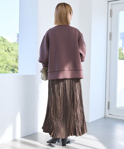 AMERICAN HOLIC(アメリカンホリック)の「サイドスリットダンボールプルオーバー(スウェット・レディース・チョコ/杢グレー/ブラック/ネイビー/ピンク・M/L)」の17枚目の写真