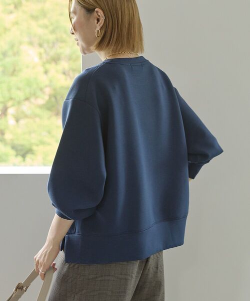 AMERICAN HOLIC(アメリカンホリック)の「サイドスリットダンボールプルオーバー(スウェット・レディース・チョコ/杢グレー/ブラック/ネイビー/ピンク・M/L)」の20枚目の写真