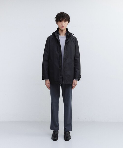 TAKEO KIKUCHI（タケオキクチ）の「【3WAY】グレンチェック ダウンライナー ブルゾン（ブルゾン・メンズ・ブラック系1/ライトグレー系1/ネイビー系1・01/02/03/04）」の5枚目の写真