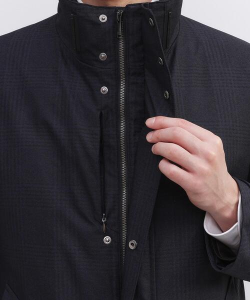 TAKEO KIKUCHI（タケオキクチ）の「【3WAY】グレンチェック ダウンライナー ブルゾン（ブルゾン・メンズ・ブラック系1/ライトグレー系1/ネイビー系1・01/02/03/04）」の14枚目の写真