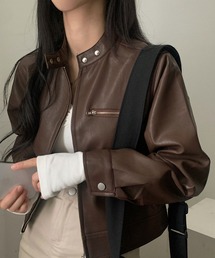 FAVORITO(ファヴォリート)の合成皮革ジャケット(ライダースジャケット)