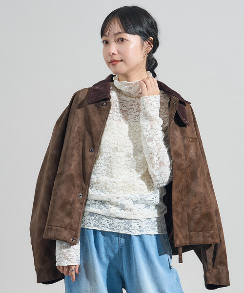 起毛レーストップス/シアートップス（Tシャツ/カットソー）｜FREAK'S