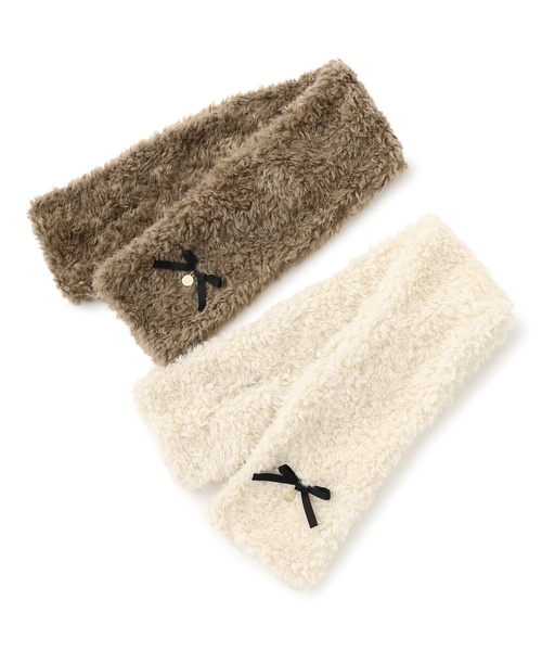 by LOVEiT（バイラビット）の「ファーティペット（マフラー・キッズ・アイボリー/ブラウン・F）」の4枚目の写真