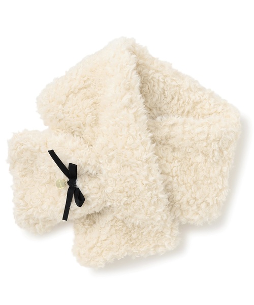 by LOVEiT（バイラビット）の「ファーティペット（マフラー・キッズ・アイボリー/ブラウン・F）」の5枚目の写真