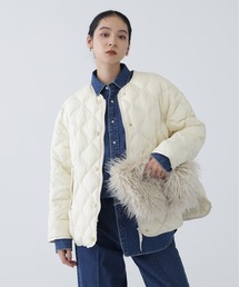 ダウンジャケット ネイビーとホワイト NAVYNAVY｜ネイビーネイビーのダウンジャケット/コート（ホワイト/白色