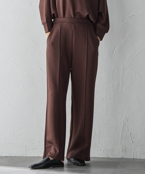 la.f…（ラエフ）の「【WEB限定】"もっちり素材"ダンボールワイドパンツ≪手洗い可能≫（その他パンツ・レディース・ライトグレー/ブラック/ブラウン・9号）」の3枚目の写真