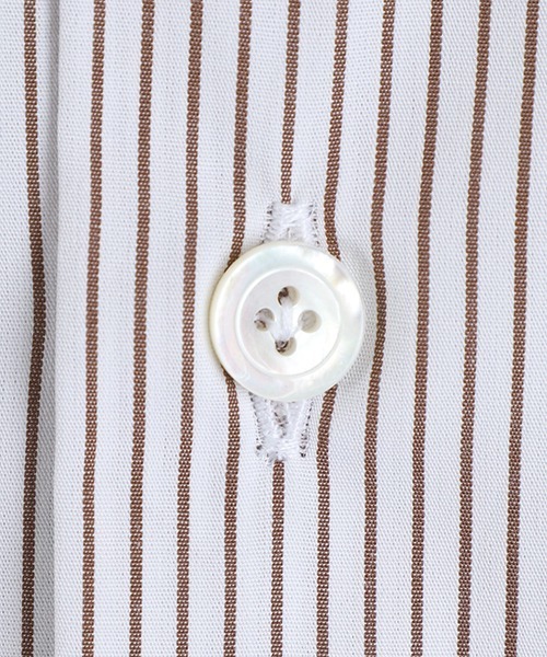 ERRICO FORMICOLA（エッリコフォルミコラ）の「Errico Formicola / エリコ フォルミコラ：LUCIANO PIN STRIPE：11-35101-44[MUS]（ビジネスシャツ・メンズ・ホワイト系その他・38/40/37）」の7枚目の写真