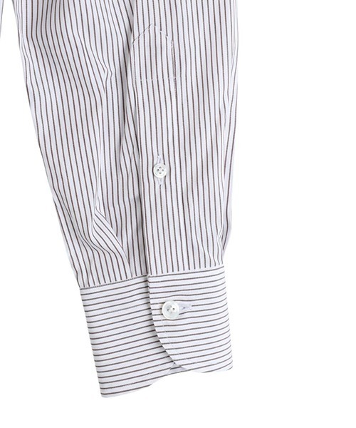 ERRICO FORMICOLA（エッリコフォルミコラ）の「Errico Formicola / エリコ フォルミコラ：LUCIANO PIN STRIPE：11-35101-44[MUS]（ビジネスシャツ・メンズ・ホワイト系その他・38/40/37）」の8枚目の写真
