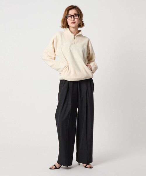 セール】＜conte＞フリース ジップ プルオーバー（Tシャツ/カットソー