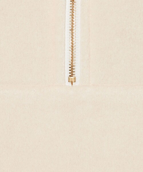 conte(コンテ)の「<conte>フリース ジップ プルオーバー(Tシャツ/カットソー・レディース・オフホワイト/ネイビー・FREE)」の12枚目の写真