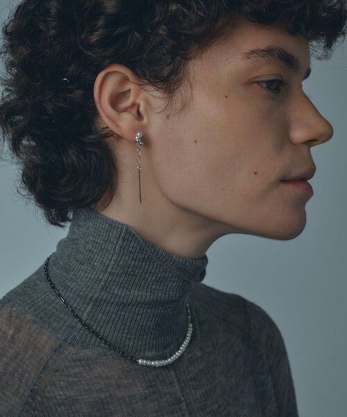 and cloud（アンドクラウド）の「Gradation Pearl Pierce（ピアス（両耳用）・レディース・シルバー系その他・FREE）」の7枚目の写真