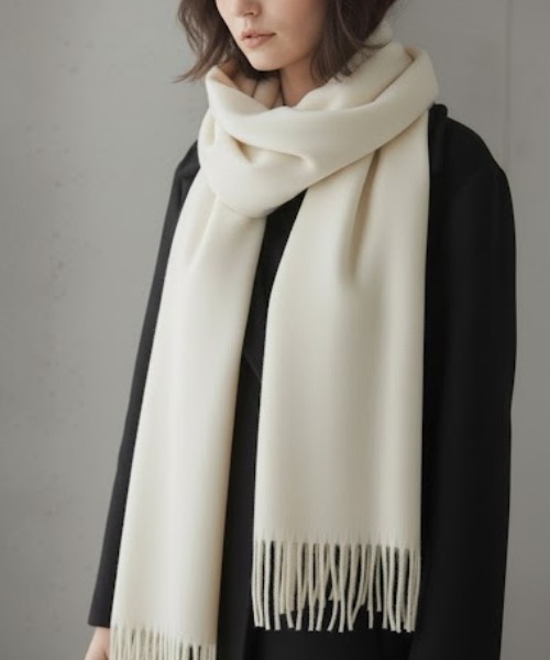 tk.TAKEO KIKUCHI(ティーケータケオキクチ)の「アソートボリュームシャギーマフラー(マフラー・メンズ・ブラウン系その他2/ベージュ系1/ブラック/ピンク/ブルー系1/ブラック系1/オフホワイト・00)」の2枚目の写真