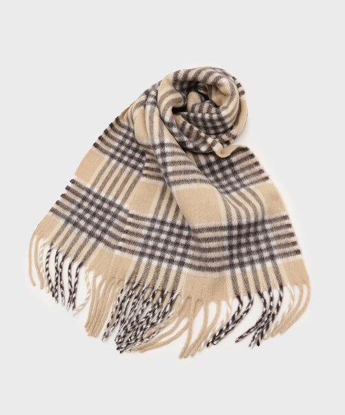 tk.TAKEO KIKUCHI(ティーケータケオキクチ)の「アソートボリュームシャギーマフラー(マフラー・メンズ・ブラウン系その他2/ベージュ系1/ブラック/ピンク/ブルー系1/ブラック系1/オフホワイト・00)」の11枚目の写真