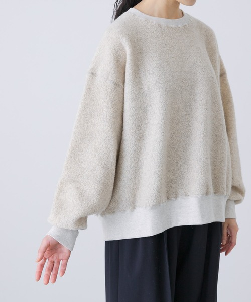 希少✨現行 かぐれ　ボア　プルオーバー　グレー かぐれ（カグレ）の「ウールボアプルオーバー（Tシャツ