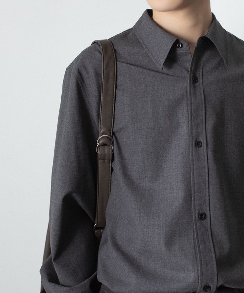 ATTACHMENT（アタッチメント）の「シンセティックレザー バケットバッグ / SYNTHETIC LEATHER BUCKET BAG（ショルダーバッグ・メンズ・ダークブラウン/ブラック/グレー・ONE SIZE）」の16枚目の写真