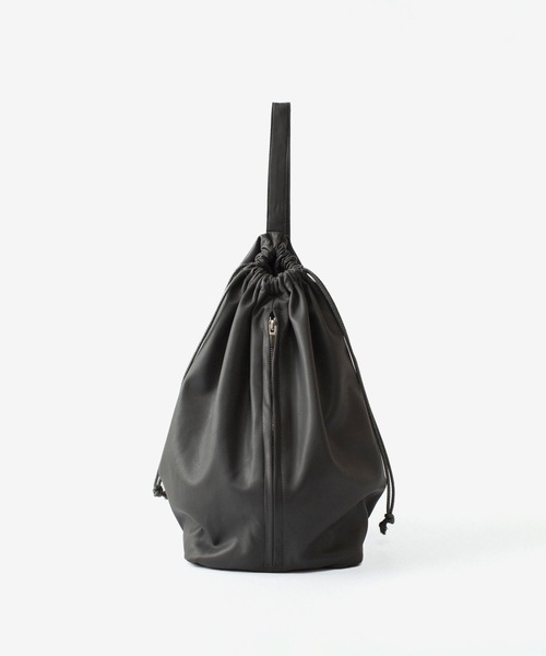 ATTACHMENT(アタッチメント)の「シンセティックレザー バケットバッグ / SYNTHETIC LEATHER BUCKET BAG(ショルダーバッグ・メンズ・ダークブラウン/ブラック/グレー・ONE SIZE)」の12枚目の写真