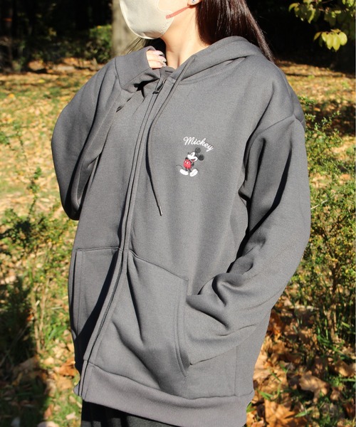 Disney ミッキーマウス フード付きジャケットXL セール】【DISNEY/ディズニー】ミッキーマウス軽ボアスウェットワン