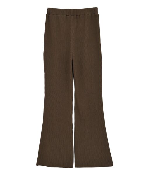 earth music&ecology（アースミュージックアンドエコロジー）の「【静電気防止】セルフカットテレコフレアパンツ（その他パンツ・レディース・ブラウン/ブラック/ライトベージュ・M/S）」の14枚目の写真