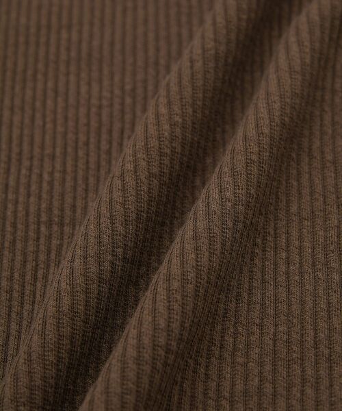 earth music&ecology（アースミュージックアンドエコロジー）の「【静電気防止】セルフカットテレコフレアパンツ（その他パンツ・レディース・ブラウン/ブラック/ライトベージュ・M/S）」の8枚目の写真