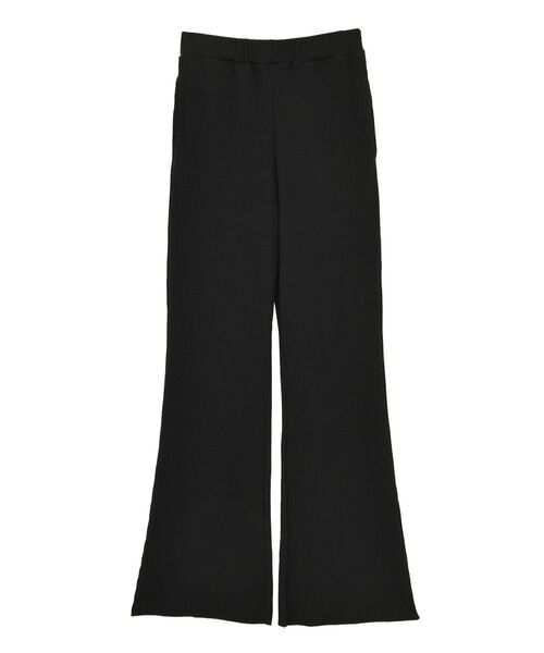 earth music&ecology（アースミュージックアンドエコロジー）の「【静電気防止】セルフカットテレコフレアパンツ（その他パンツ・レディース・ブラウン/ブラック/ライトベージュ・M/S）」の6枚目の写真