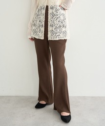 earth music&ecology | 【静電気防止】セルフカットテレコフレアパンツ(その他パンツ)