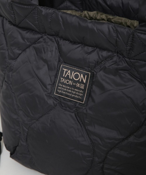 TAION（タイオン）の「TAION/ミリタリーソフトシェルダウントートバッグS（トートバッグ・レディース・オフホワイト/ブラック/ライトグリーン・FREE）」の8枚目の写真