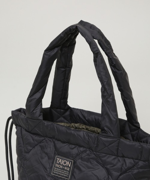 TAION（タイオン）の「TAION/ミリタリーソフトシェルダウントートバッグS（トートバッグ・レディース・オフホワイト/ブラック/ライトグリーン・FREE）」の22枚目の写真