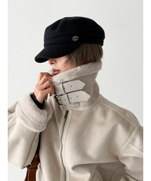 THE GREEN LAB（ザグリーンラボ）の「ウールマドロスキャップ [ブラック]（ハンチング/ベレー帽）」