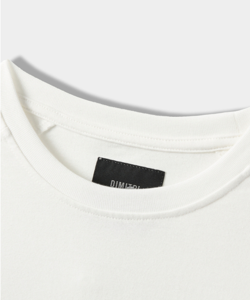 DIMITRI BLACK（ディミトリブラック）の「ラグラン配色ピグメントアートワークTシャツ_ホワイト（Tシャツ/カットソー・レディース・その他・MEDIUM/LARGE/X-LARGE）」の4枚目の写真