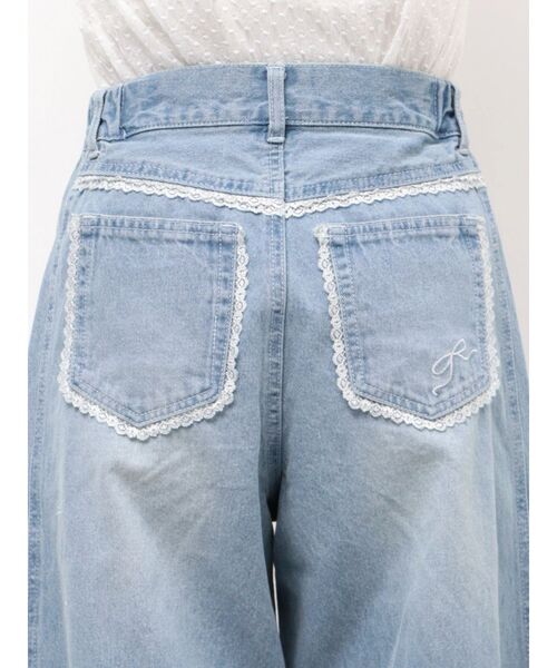 merry jenny（メリージェニー）の「バレルレッグリボンデニムパンツ（デニムパンツ・レディース・グレー/ブルー・FREE）」の16枚目の写真