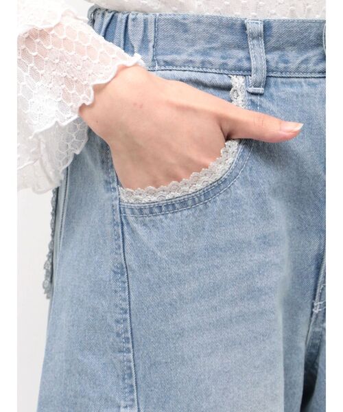 merry jenny（メリージェニー）の「バレルレッグリボンデニムパンツ（デニムパンツ・レディース・グレー/ブルー・FREE）」の18枚目の写真