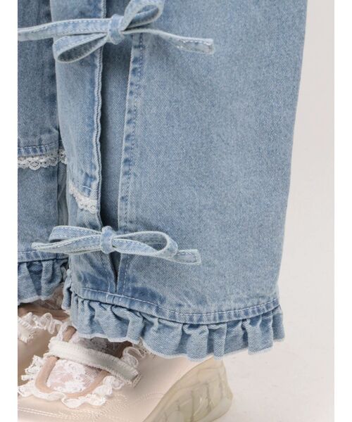 merry jenny（メリージェニー）の「バレルレッグリボンデニムパンツ（デニムパンツ・レディース・グレー/ブルー・FREE）」の19枚目の写真